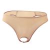 JEsilunmaMY Briefs Underwear for Men Low Rise Ice Silk Open Pouch Thong Bikini See Through Sexy Panties Underpants Swimwear (Color,One Size) view 1