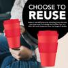Ecoffee Cup 14oz (400ml) Reusable Coffee Cup PLA Plant-Based Travel Mug with Silicone Lid, Melamine Free & Dishwasher Safe Meridian Gate view 2