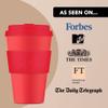 Ecoffee Cup 14oz (400ml) Reusable Coffee Cup PLA Plant-Based Travel Mug with Silicone Lid, Melamine Free & Dishwasher Safe Meridian Gate view 4