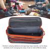 Pilipane Camping Travel Cooking Utensils Organizer, Portable Outdoor Cooking and Grilling Utensil Organizer Travel Bag for Backpacking BBQ Camping Hiking Travel(Orange) view 2