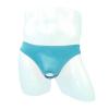 JEsilunmaMY Briefs Underwear for Men Low Rise Ice Silk Open Pouch Thong Bikini See Through Sexy Panties Underpants Swimwear (Blue1,One Size) view 3