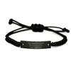 My Granddaughter Black Rope Bracelet Gifts From Grandma - Never Forget That I Love You I Hope You Believe in Yourself - Inspirational Graduation Birthday Christmas Gifts For Her, Engraved Bracelet view 1