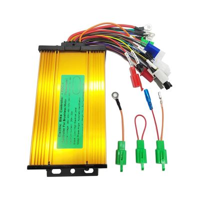 Electric Bike Scooter Brushless Controller 36V 48V 60V 72V 26-33A 500W-800W Sine Wave