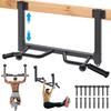 Kipika 32" Ceiling Mounted Pull Up Bar - Heavy Duty, Highly Adjustable, Multifunctional Chin Up Bar - Home Gym System with Punching Bag Hanger and Resistance Bands Training (Joist Pull Up Bar with Ball) view 1