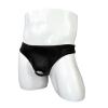 JEsilunmaMY Briefs Underwear for Men Low Rise Ice Silk Open Pouch Thong Bikini See Through Sexy Panties Underpants Swimwear (Black,One Size) view 4