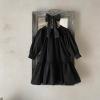 Baby Newborn Infant Girls Long Sleeveless Solid Lace Spring Autumn Princess Dress Clothes Beautiful (Black, 2-3 Years) view 2