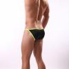 JEsilunmaMY Men's Striped Underwear Low Rise Bulge Pouch Thong Bikini Briefs Loose Breathable Stretch Sexy Panties Swimsuit (Black,X-Large) view 4
