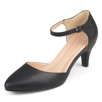 D'ORSAY PUMP HEELS IN WIDE BY JOURNEE COLLECTION