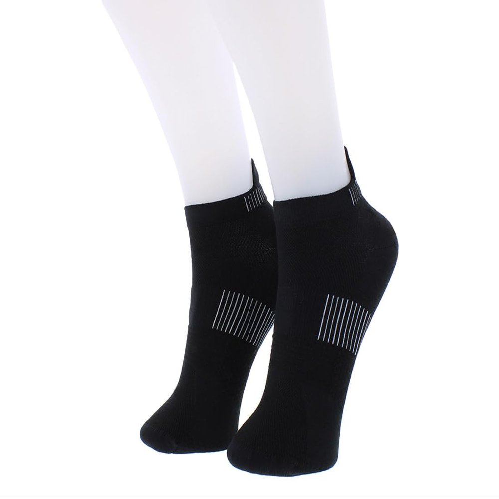 On Men's Ultralight Low Sock, Black/White, S