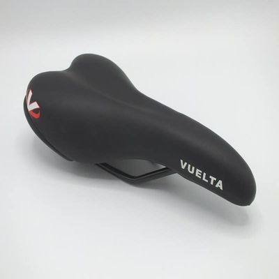 Economy Vuelta Road Bike Saddle with Comfort Groove Unisex Black Road Hybrid Bicycle