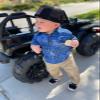 LA Police Gear LAPG Kid's Short Sleeve Button Up Shirt, Kid's Hawaiian Shirt, Button Up Shirt for Children - Fire - Large view 4
