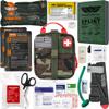 EVERLIT Advanced Emergency Trauma Kit, CAT GEN-7 Tourniquet Mil-Spec Nylon Laser Cut Pouch with 36" Splint, Military Combat Tactical IFAK for First Aid Response Bleeding Control (Woodland) view 1