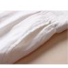 DGHM-JLMY Women Cotton Linen Loose Wide-Leg Pants High Waist Casual Straight Trouser Cropped Breasted Classy Pants (White,Medium,5,OZ) view 2