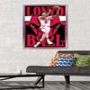 Trends International NBA Chicago Bulls - Lonzo Ball 22 Wall Poster, 22.375" x 34", Silver Framed Version view 2