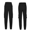 Women's Slim Fit Harem Cargo Pants Loose High Waisted Jogger Pants Stylish Soft Casual Solid Elastic Jogger Pants (Black,Small,5,OZ) view 2