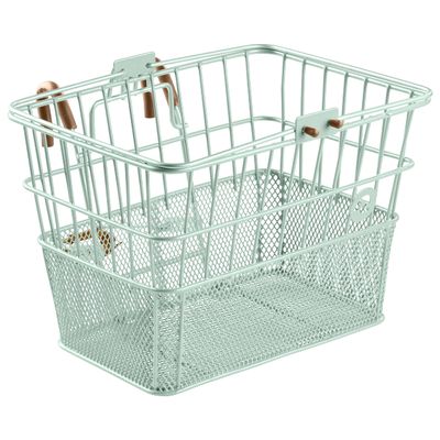 Retrospec Apollo Front Bike Basket With Detachable Steel Mesh Design - Removable Bicycle Basket With Built-in Handle for Shopping & Storage - 9.5in X 7.5in X 14in