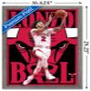 Trends International NBA Chicago Bulls - Lonzo Ball 22 Wall Poster, 14.725" x 22.375", Barnwood Framed Version view 3