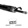 RocRide Mini Bike Tire Pump with Pencil Tire Pressure Gauge Inflates to 120 PSI and Works with Schrader and Presta Valves. Portable Hand Air Pump Includes Bicycle Frame Mount. view 3