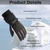 Ottsas Snow Gloves for Women Ski Winter Touchscreen Thick Warm Waterproof Windproof Thicker Warmer (Black and Pink, One Size) view 2