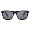 Foster Grant Boys Diego Sunglasses, Black With Red, 51 US view 2