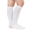 American Trends Kids Soccer White Knee High Uniform Socks for Toddler Girls Striped Sports Long Tube Socks for Boys 1 Pack Pure White 3-6 Years view 2