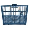 Retrospec Apollo Detachable Front Bike Basket Steel Half-Mesh with Integrated Detachable Hooks and Built-in Handle, Easy Assembly and Portability for Bicycles, Navy view 3