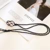 Anjiucc Natural Gemstone Crystal Raw Rose Quartz Pendant Necklace Stone Holder Necklace Cord Hand-Woven Necklace with Adjustable Length for Women Men view 4
