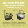 Retrospec Apollo Detachable Front Bike Basket Steel Half-Mesh with Integrated Detachable Hooks and Built-in Handle, Easy Assembly and Portability for Bicycles view 4