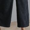 DGHM-JLMY Women's Corduroy Casual Wide Leg Harem Pants Cotton Retro Trouser with Pockets Comfort Bottom Leg Sweatpants (Black,Medium,5,OZ) view 4