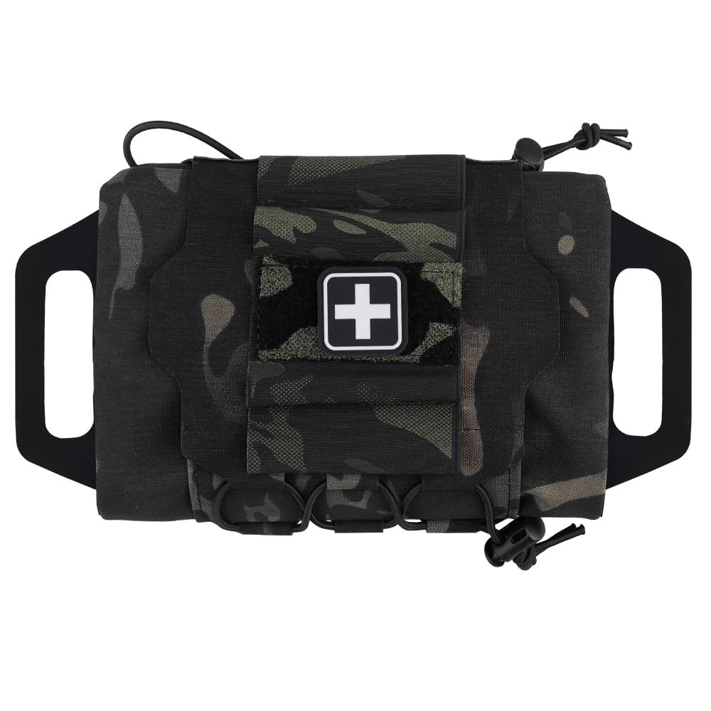 WoSporT Tactical Medical Molle First Aid Pouch Two Piece System Micro Med kit Emergency Hunting Bag(Medium Size)