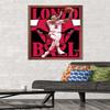 Trends International NBA Chicago Bulls - Lonzo Ball 22 Wall Poster, 22.375" x 34", Bronze Framed Version view 2