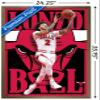 Trends International NBA Chicago Bulls - Lonzo Ball 22 Wall Poster, 22.375" x 34", Bronze Framed Version view 3