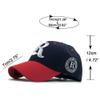 Baseball Cap Fishing Cap All-Match Men's and Women's Color Matching Letters 3D Embroidery Street Leisure Outdoor Sports Navy Blue view 2