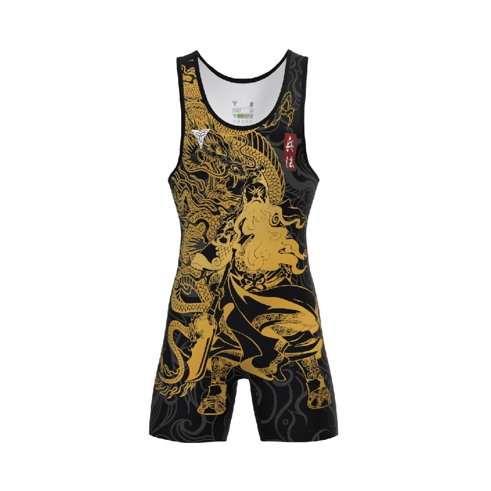 TRI-TITANS War General Wrestling singlet - Folkstyle (Adult X-Large)