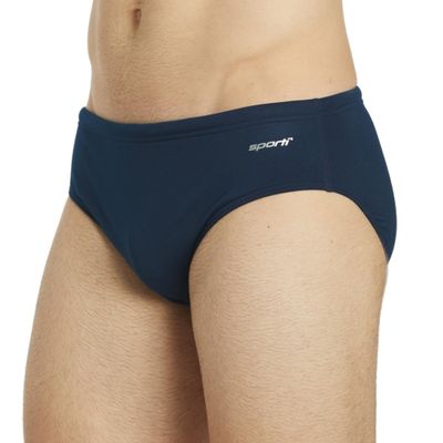 Sporti HydroLast Solid Brief Swimsuit - Navy - 34