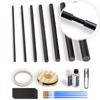Fishing Rod Repair Kit Complete,Full Supplies with Glue for Freshwater & Saltwater Broken Fishing Pole Repair with Carbon Fiber Sticks,Rod Building Epoxy Finish, Wrapping Thread and Tape view 1