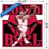 Trends International NBA Chicago Bulls - Lonzo Ball 22 Wall Poster, 22.375" x 34", White Framed Version view 3