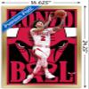 Trends International NBA Chicago Bulls - Lonzo Ball 22 Wall Poster, 14.725" x 22.375", Gold Framed Version view 3