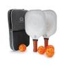 A. Anbrose Pickleball Paddle Set (White Birch), Comfort Cushion Grip, Long Handle, Fiberglass, Polypropylene Honeycomb Core, 3 configs, 2 Racquets, 4 Pickleballs(2 Indoor 2 Outdoor), 1 Bag view 1