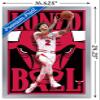Trends International NBA Chicago Bulls - Lonzo Ball 22 Wall Poster, 14.725" x 22.375", Silver Framed Version view 3