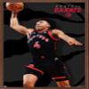 Trends International NBA Toronto Raptors - Scottie Barnes 22 Wall Poster, 14.725" x 22.375", Mahogany Framed Version view 1