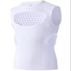 Youper Youth Baseball Padded Chest Protector Shirt, Rib Heart Sternum Guard for Football, Softball & Lacrosse (White, Medium) view 1