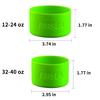 Farsea Protective Silicone Boot for 12oz - 40oz Stainless Steel Insulated Water Bottles, Anti-Slip Sleeve Cover, Bottom Boot (12-24oz, Lemon Green) view 3