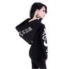 tuduoms Women's Casual Zip Up Hoodie Black Gothic Vintage Moon Printed Jacket Coat Long Sleeve Sweatshirts Goth Punk Clothes view 4