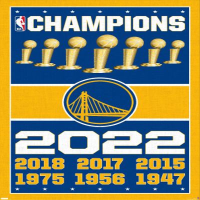 Trends International NBA Golden State Warriors - Champions 22 Wall Poster, 22.375" x 34", Unframed Version