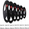 Habiba Dumbbell Plates Dumbbell Plates 2pcs Cast Iron Barbell Bumper Plate Home Black Rubber 5 cm Olympic Weight Plates for Fitness Bodybuilding Non-Slip view 2