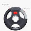 Habiba Dumbbell Plates Dumbbell Plates 2pcs Cast Iron Barbell Bumper Plate Home Black Rubber 5 cm Olympic Weight Plates for Fitness Bodybuilding Non-Slip view 3