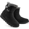 Ablanczoom Womens Winter Snow Boots With Warm Fur Lining Comfortable Booties Non Slip Waterproof Outdoor Shoes view 1