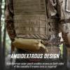 WYNEX Tactical First Aid Drop Dump Pouch, Medical Trauma Roll Up Drop Pouch EMT IFAK Sub Abdominal Carrying Bag with Hook-N-Loop for Chest Rig Vest view 2