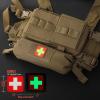 WYNEX Tactical First Aid Drop Dump Pouch, Medical Trauma Roll Up Drop Pouch EMT IFAK Sub Abdominal Carrying Bag with Hook-N-Loop for Chest Rig Vest view 3